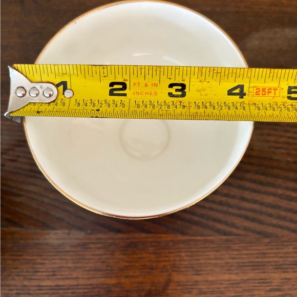 VINTAGE Royal Victoria dessert cups Black Rose Flower - Picture 5 of 6